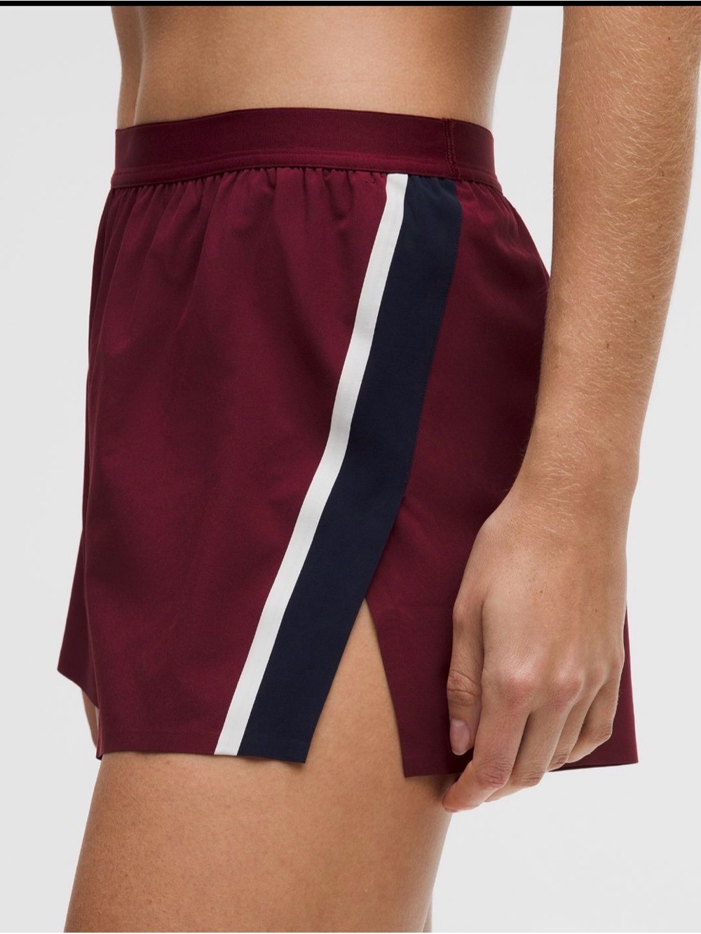 Lululemon High-Rise Split Short 3” Striped Size Small NWT